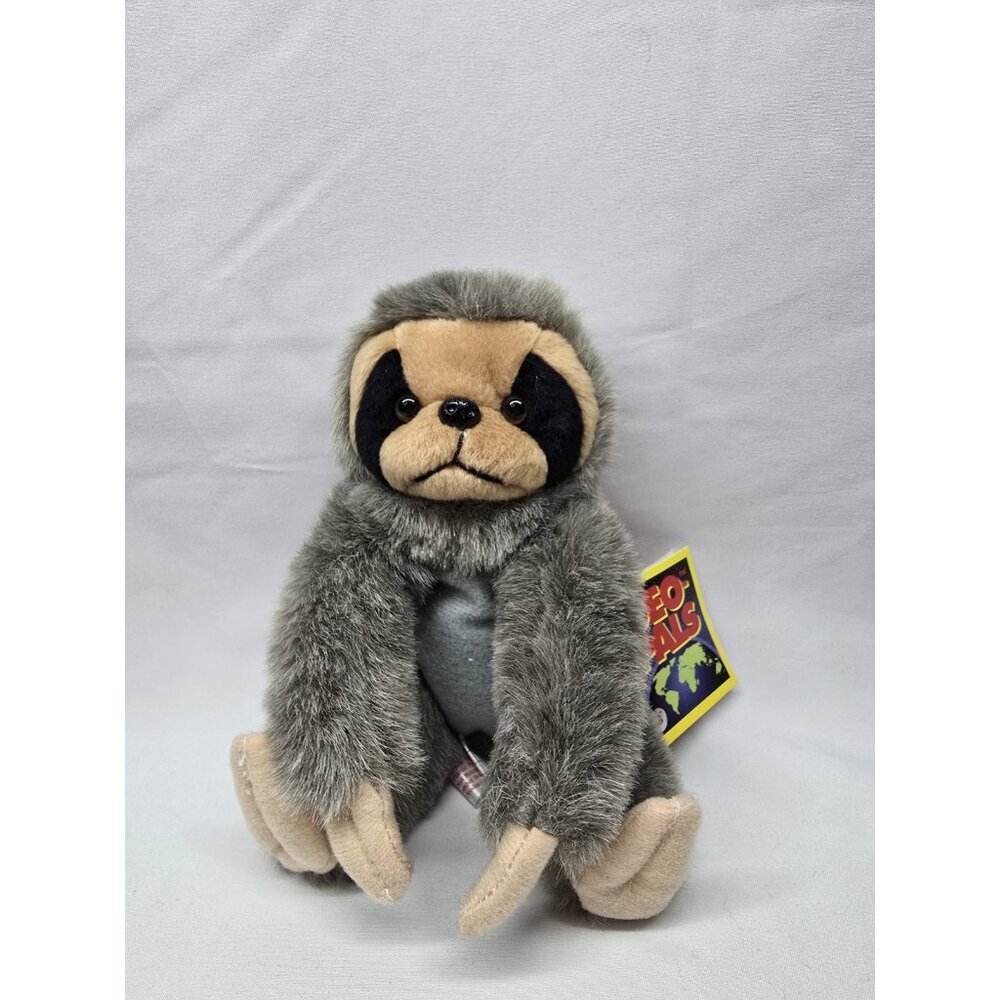 Geo-Pals Geo Pals Slacky Three Toed Sloth South American Collection Plush Doll